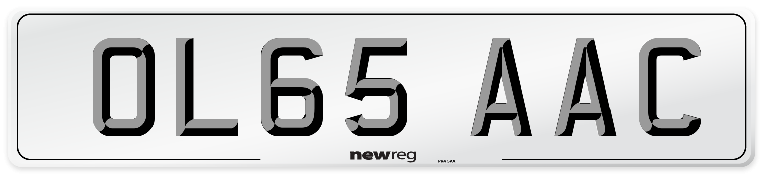 OL65 AAC Number Plate from New Reg